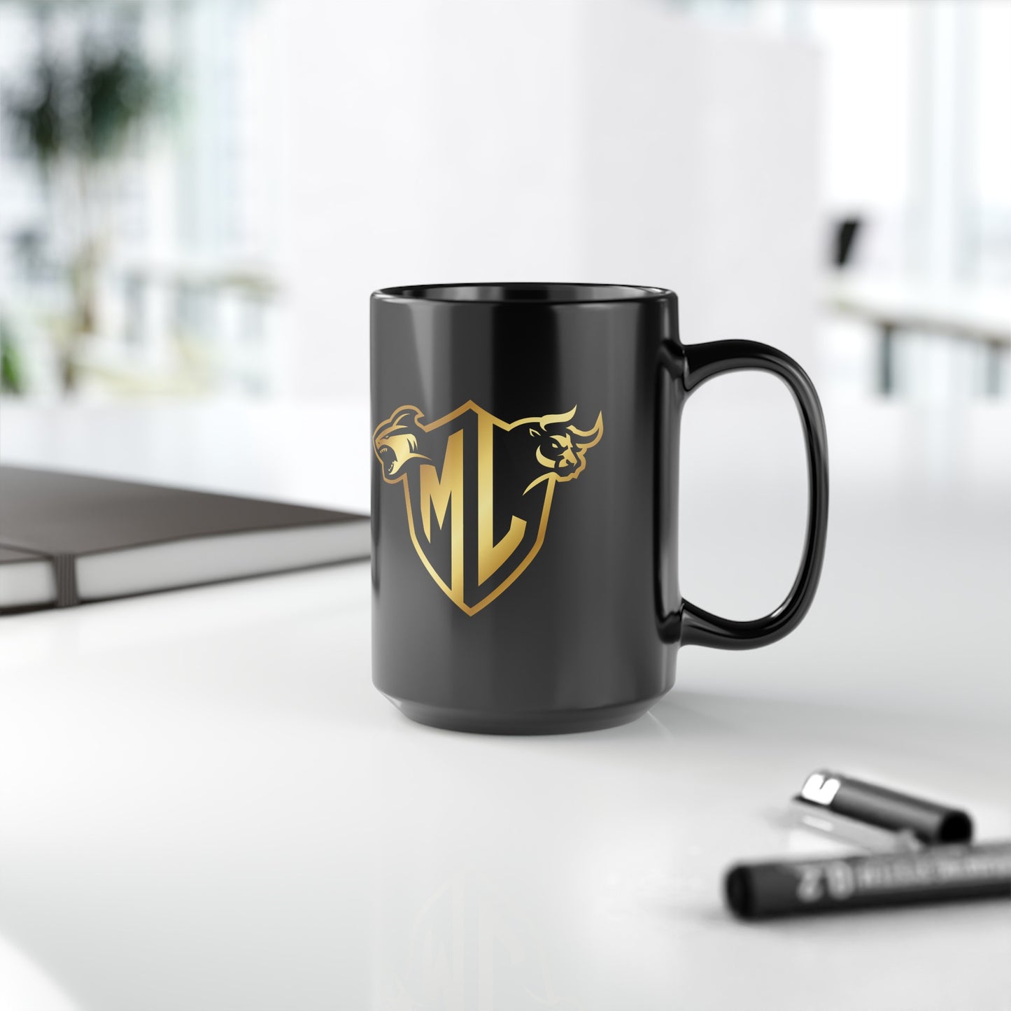 Mythical Legends Black Mug, 15oz