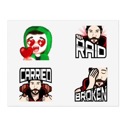 Deadlyshot16 Emote Sticker Sheets