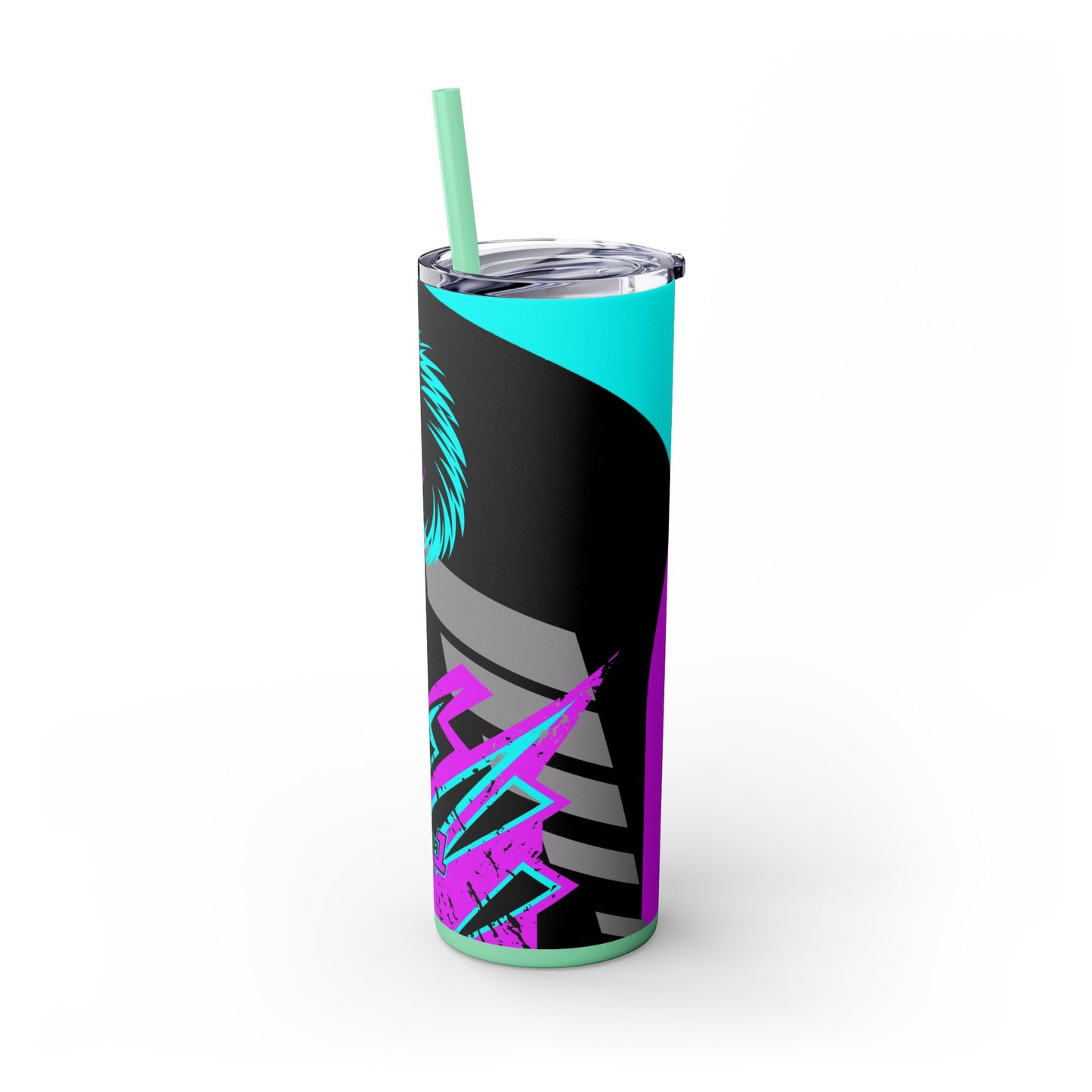 Kraven Quills Skinny Tumbler with Straw, 20oz