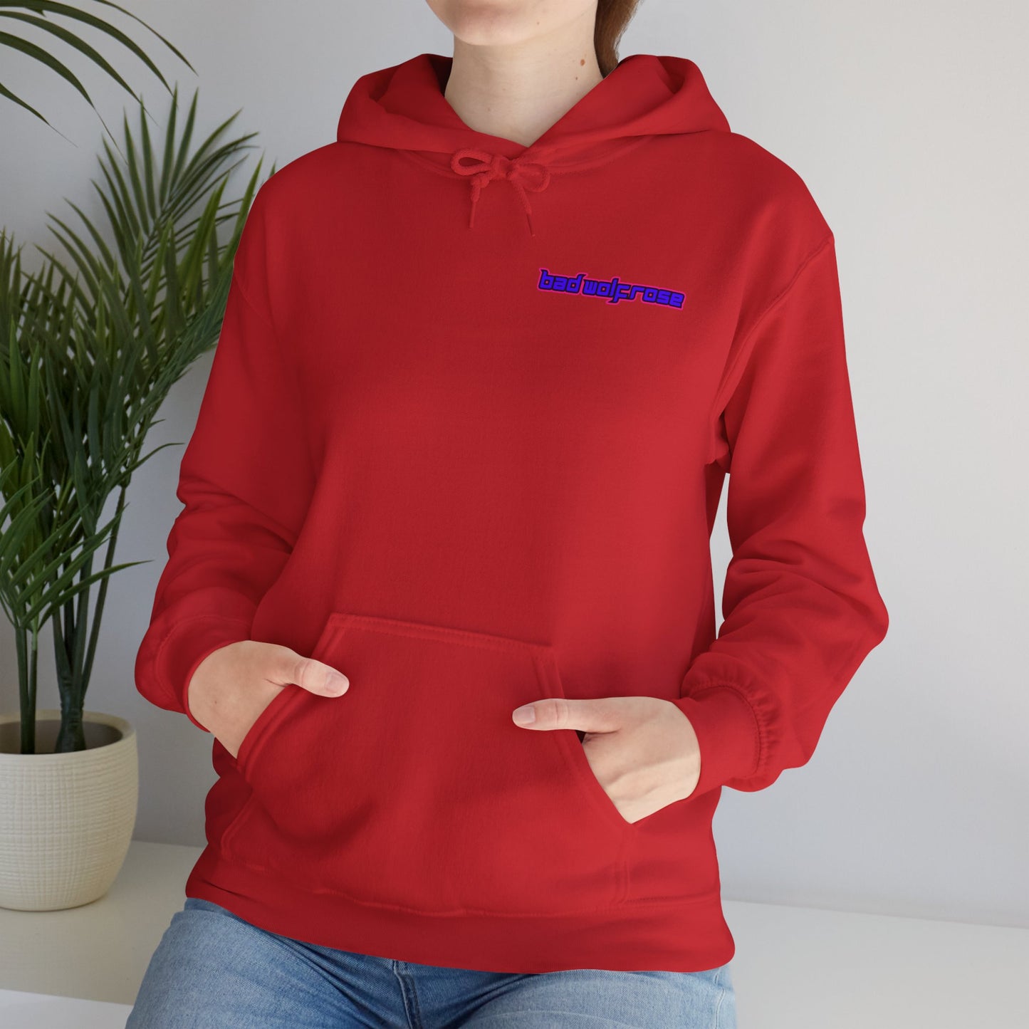 BadWolfRose Back Print Unisex Hoodie