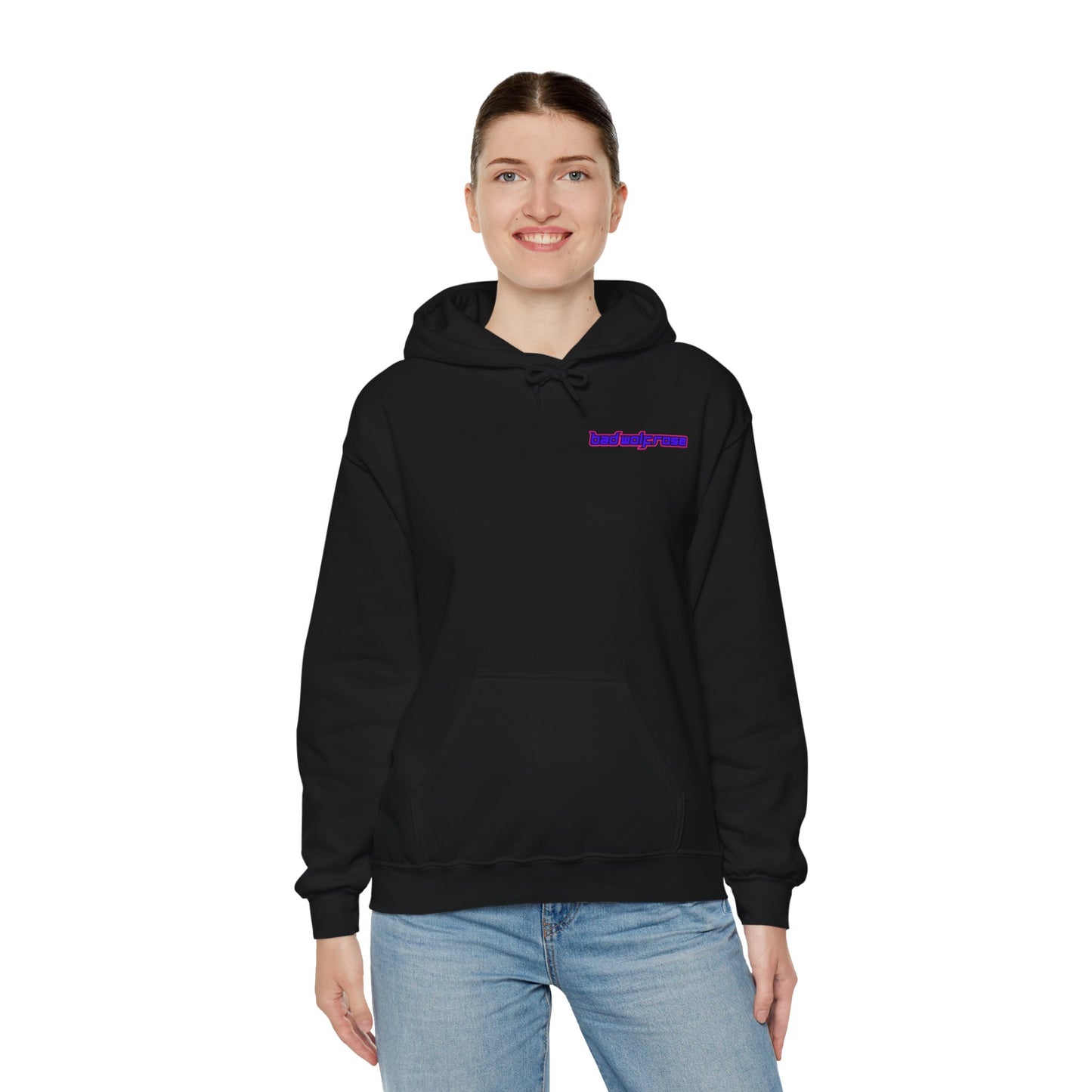 BadWolfRose Back Print Unisex Hoodie