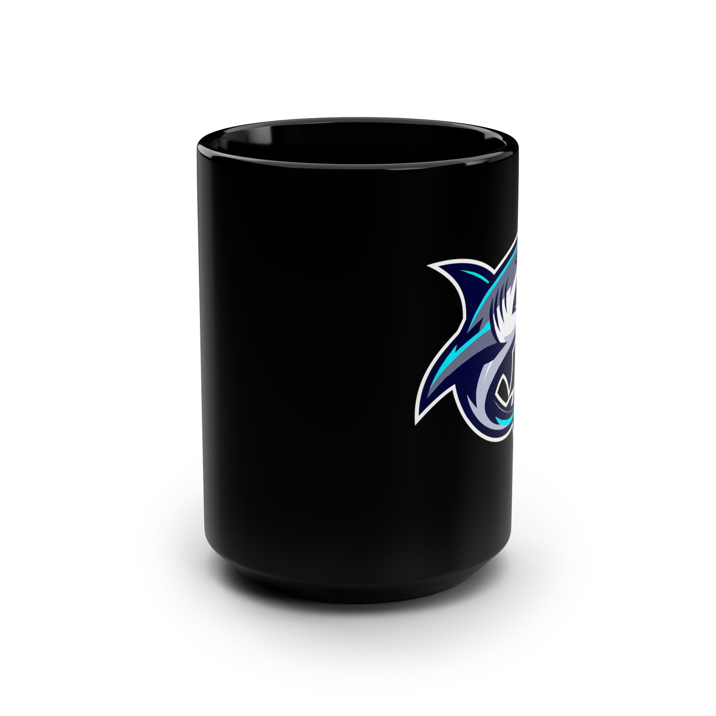 Casual Shark Classic Black Mug, 15oz