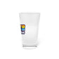 Delta FZNS Text Pint Glass, 16oz