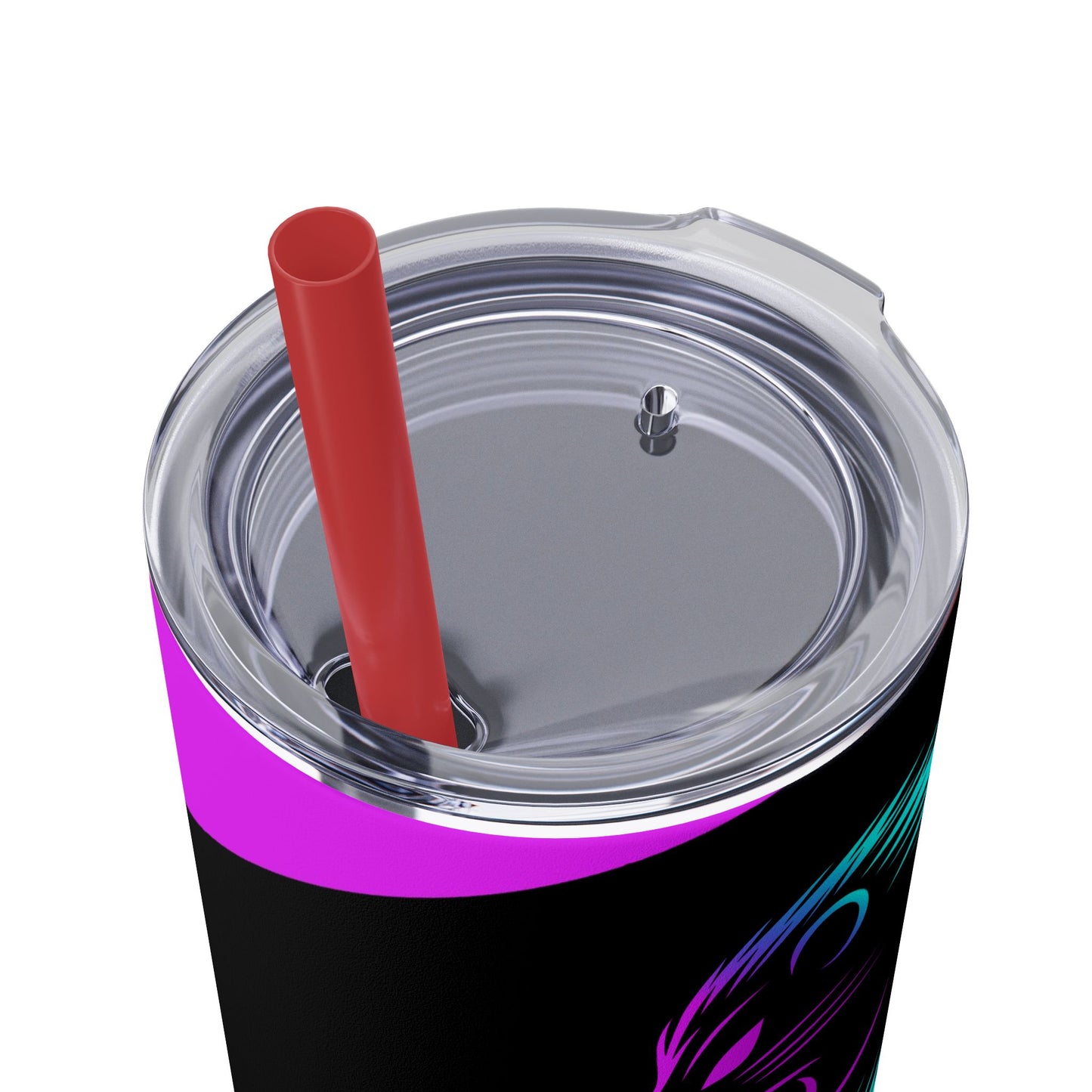 Kraven Quills Skinny Tumbler with Straw, 20oz