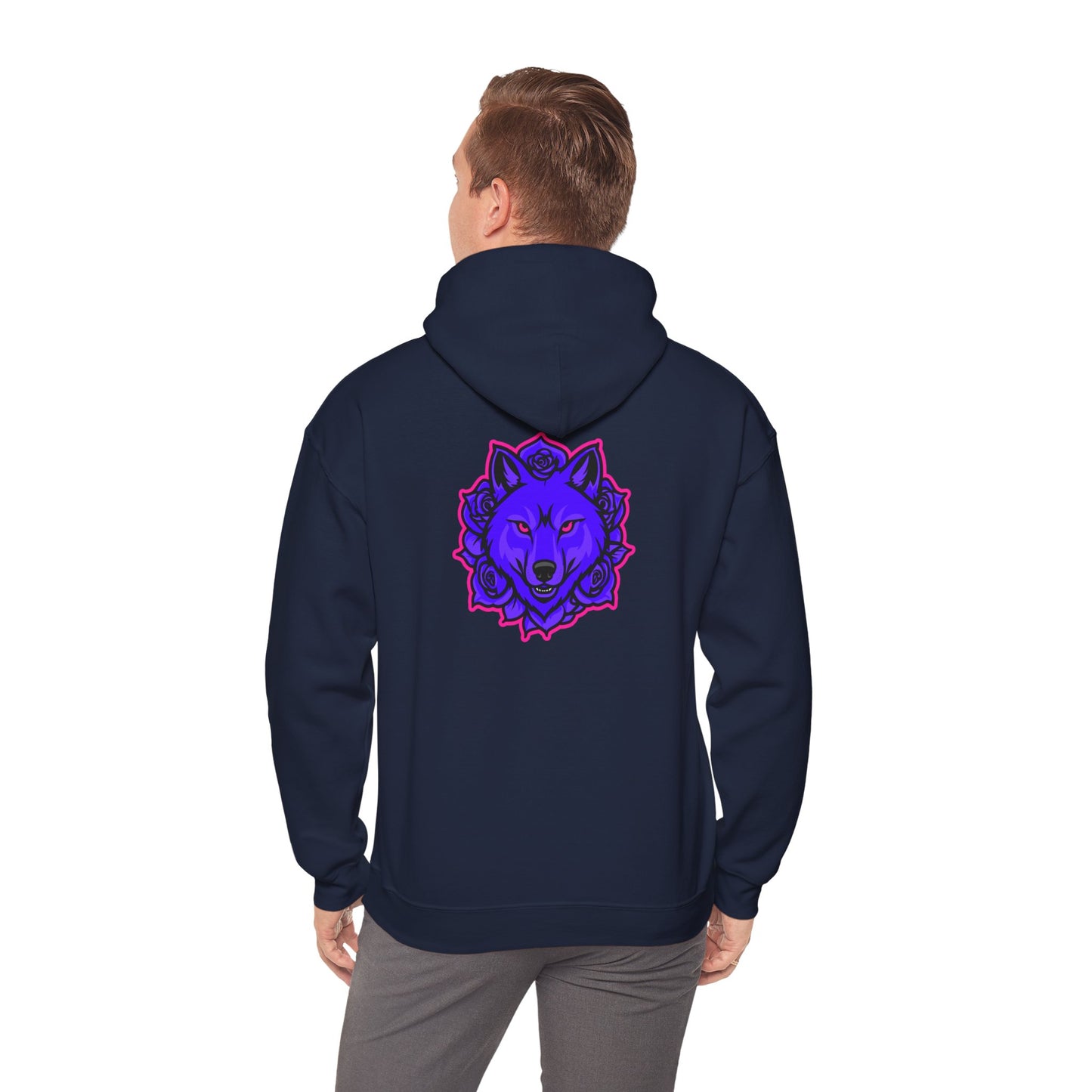BadWolfRose Back Print Unisex Hoodie