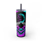 Kraven Quills Skinny Tumbler with Straw, 20oz