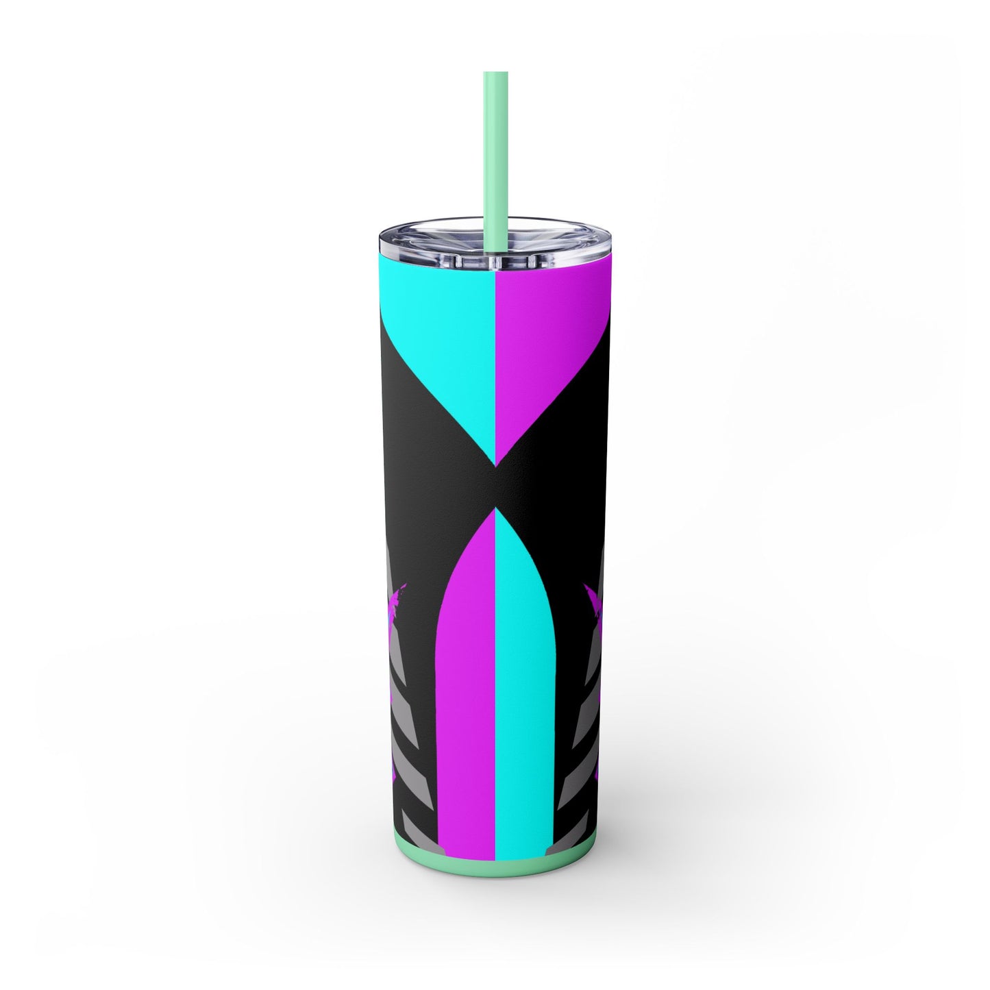 Kraven Quills Skinny Tumbler with Straw, 20oz