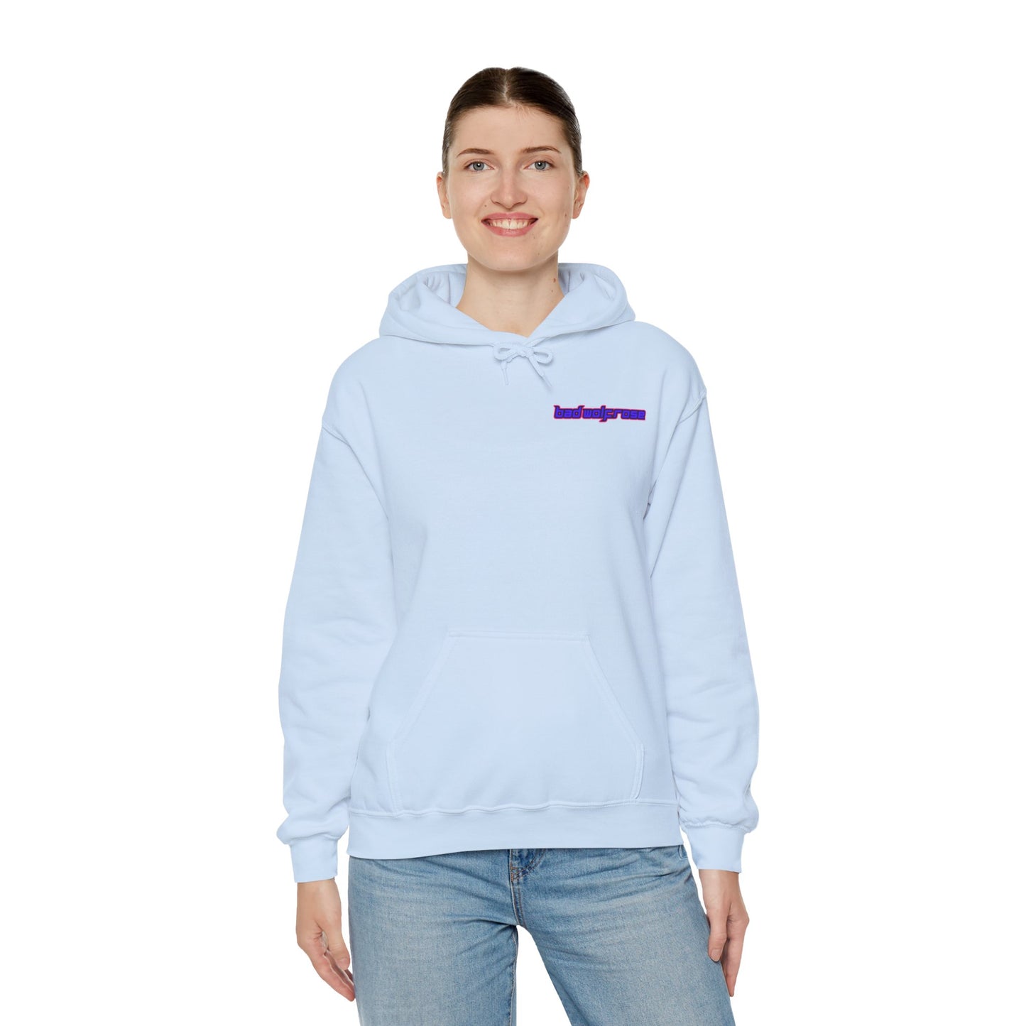 BadWolfRose Back Print Unisex Hoodie