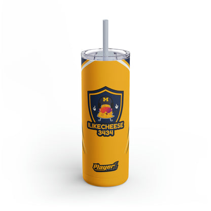 ILikeCheese3434 Skinny Tumbler, 20oz