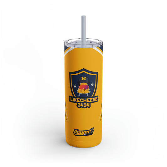 ILikeCheese3434 Skinny Tumbler, 20oz