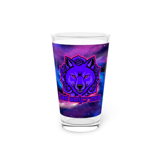 BadWolfRose Space Pint Glass, 16oz