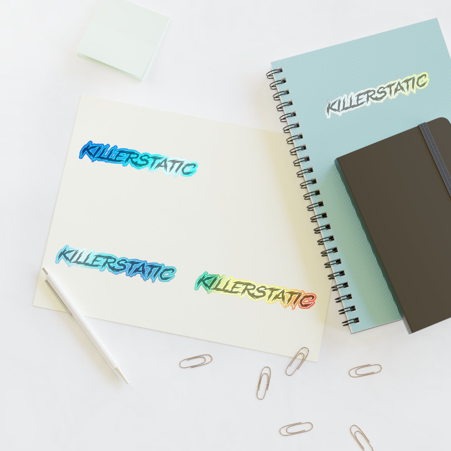 KillerStatic Text Logo Sticker Sheets