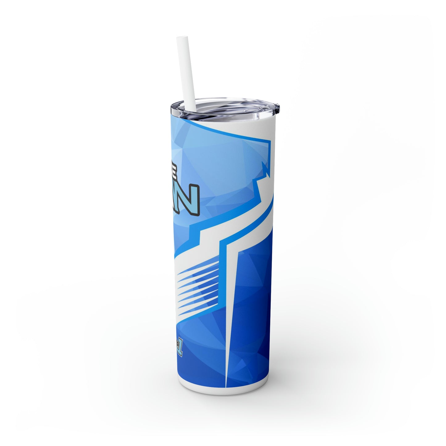 IceMan Skinny Tumbler with Straw, 20oz