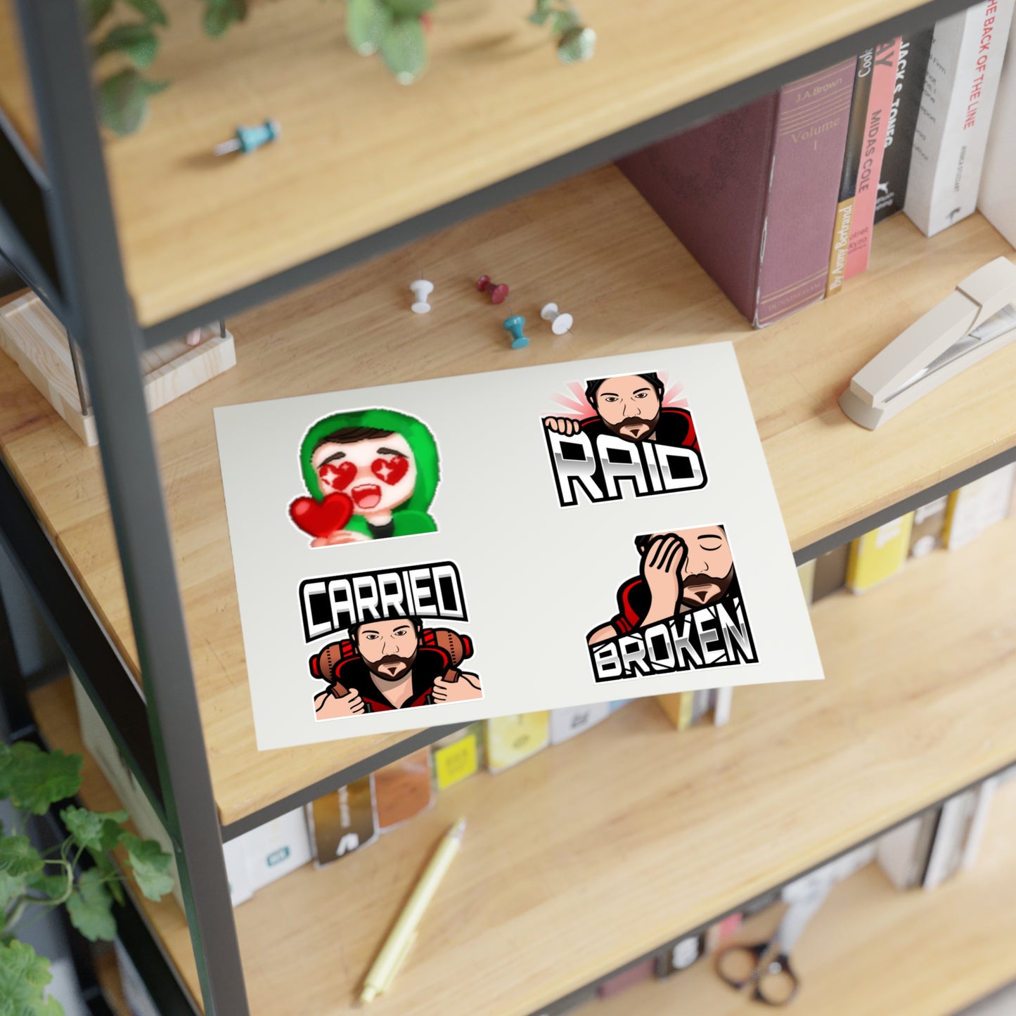 Deadlyshot16 Emote Sticker Sheets