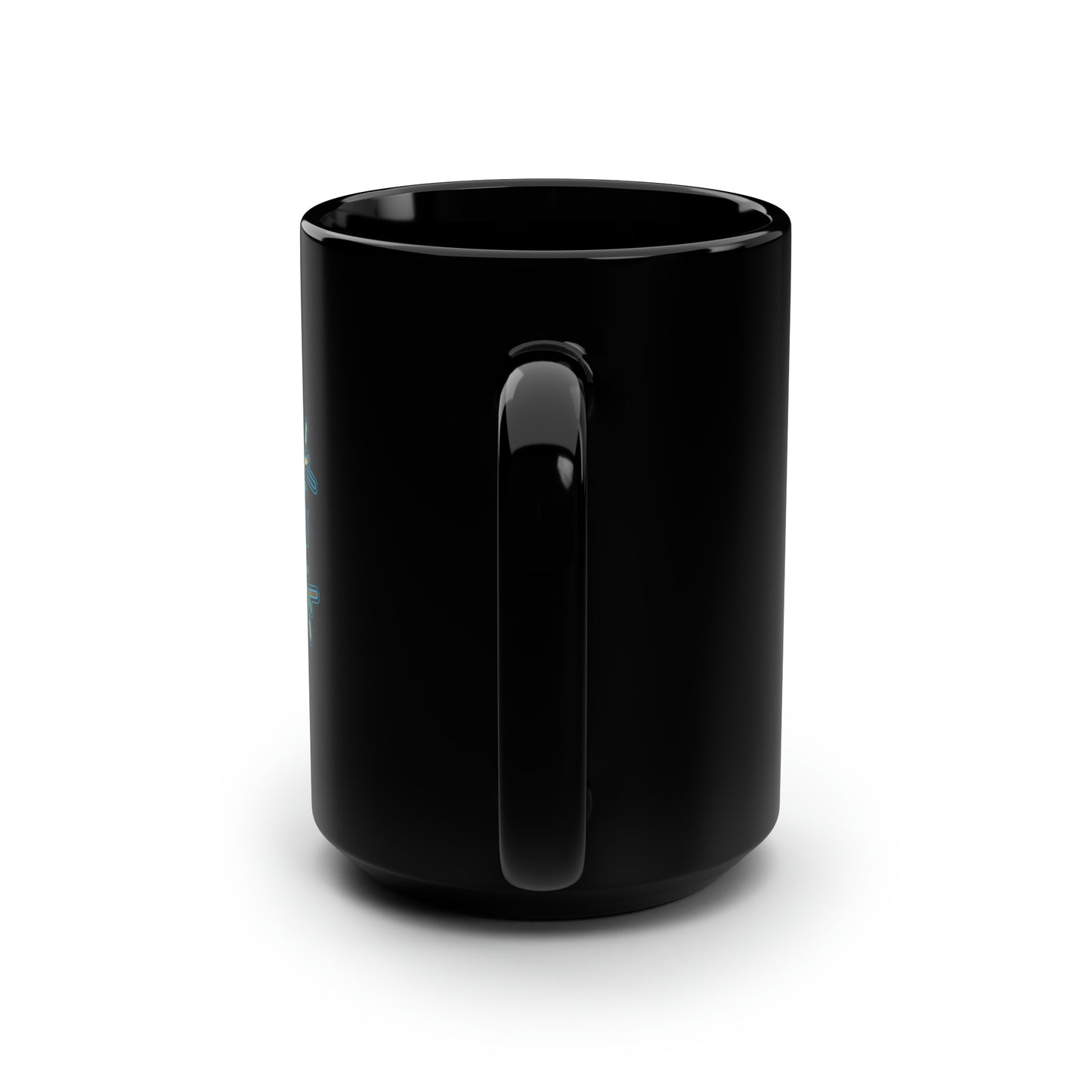 LuckySnow Black Mug, 15oz