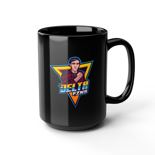 Delta FZNS Black Mug, 15oz
