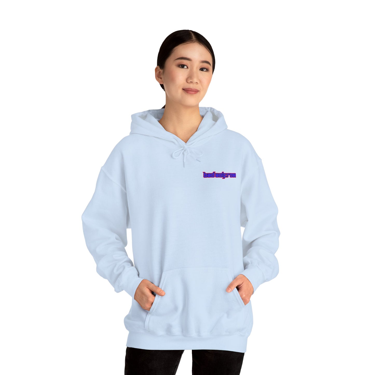 BadWolfRose Back Print Unisex Hoodie