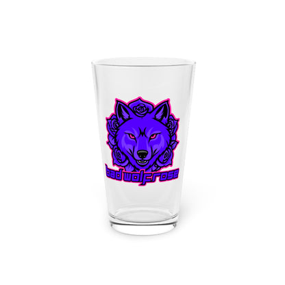 BadWolfRose Classic Pint Glass, 16oz