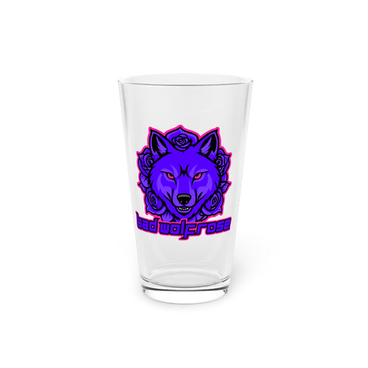 BadWolfRose Classic Pint Glass, 16oz