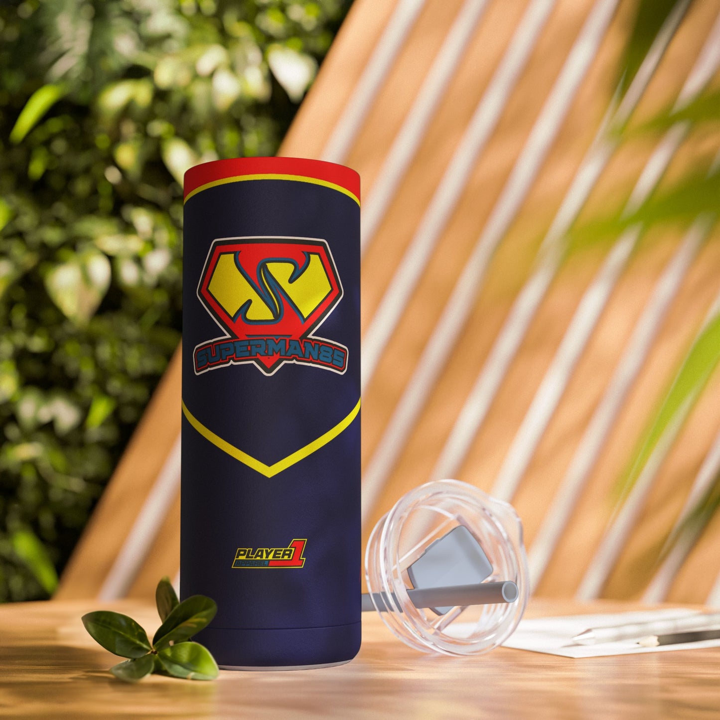Superman85 Skinny Matte Tumbler, 20oz