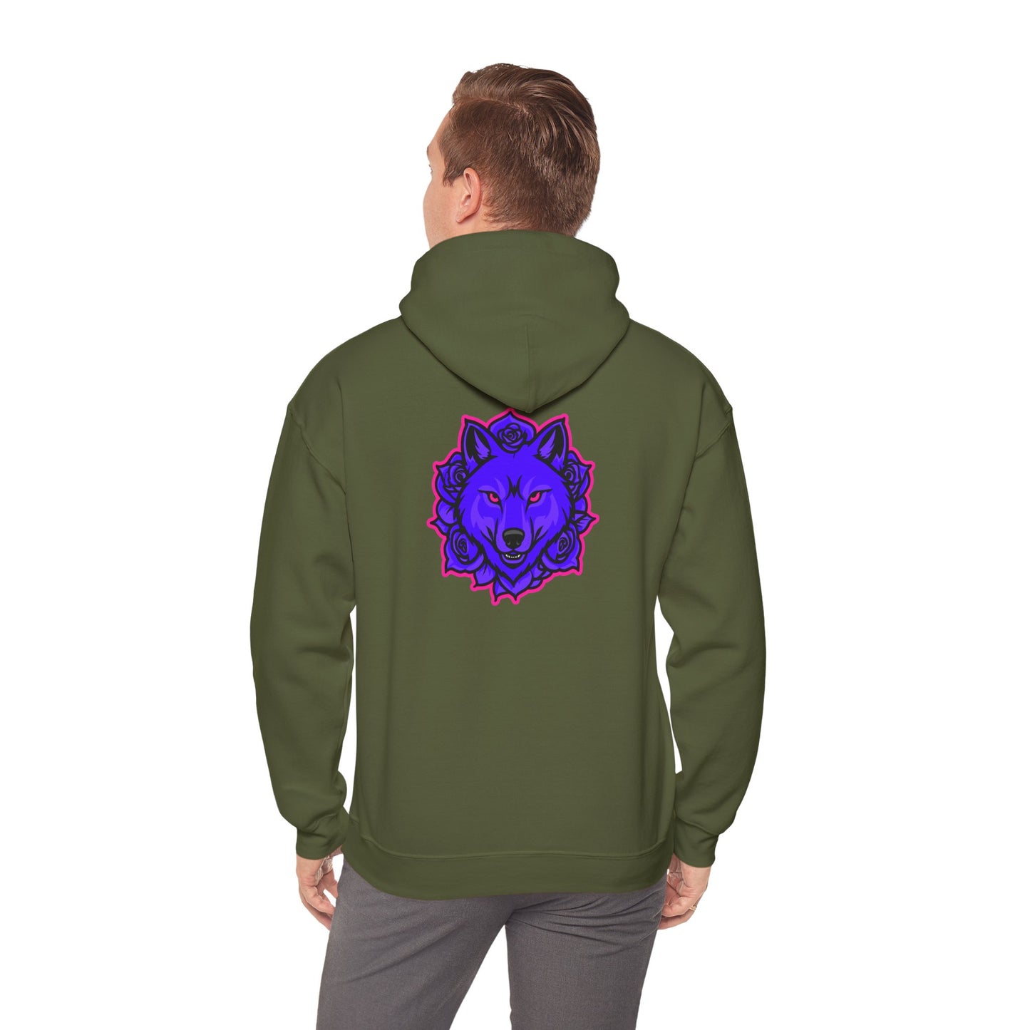 BadWolfRose Back Print Unisex Hoodie