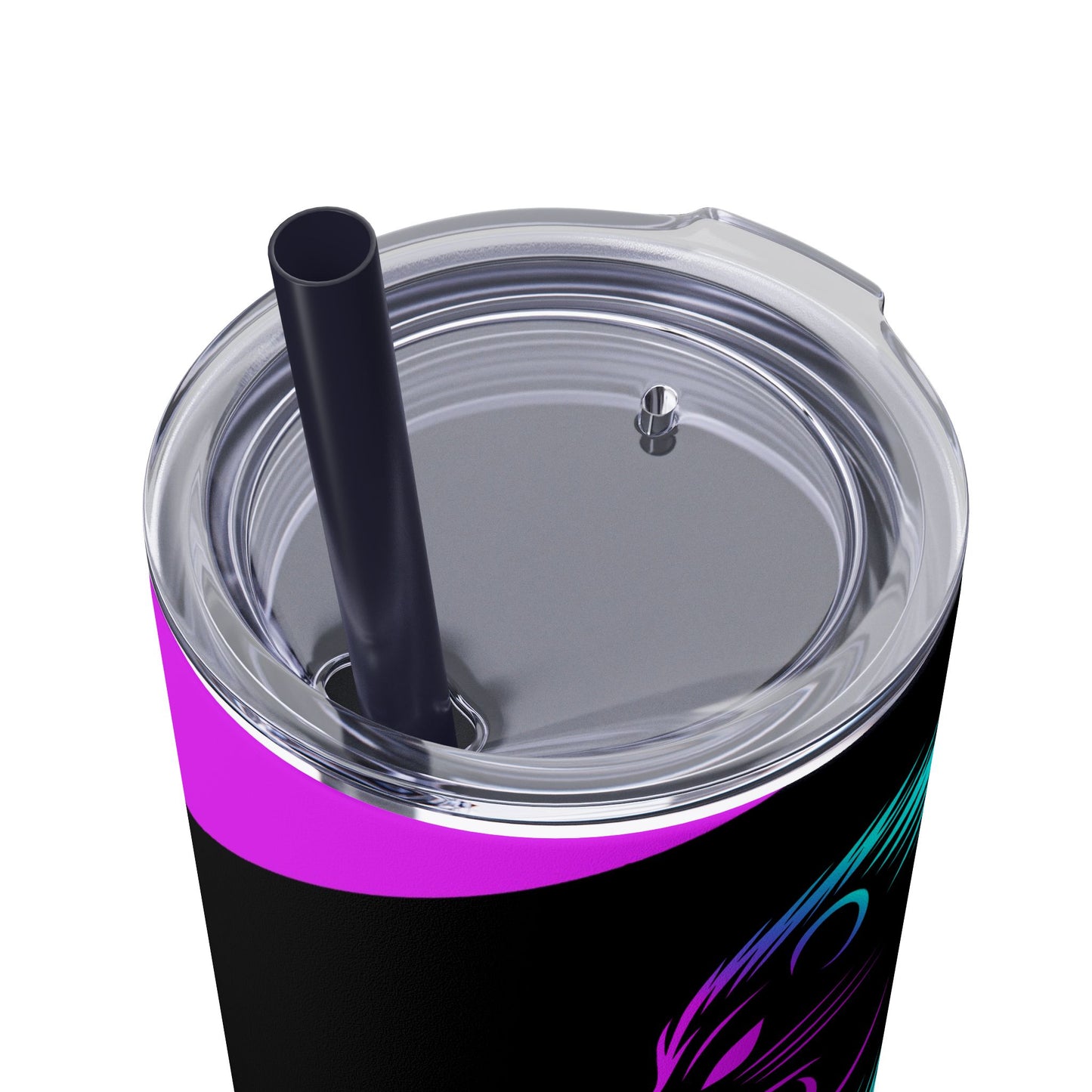 Kraven Quills Skinny Tumbler with Straw, 20oz
