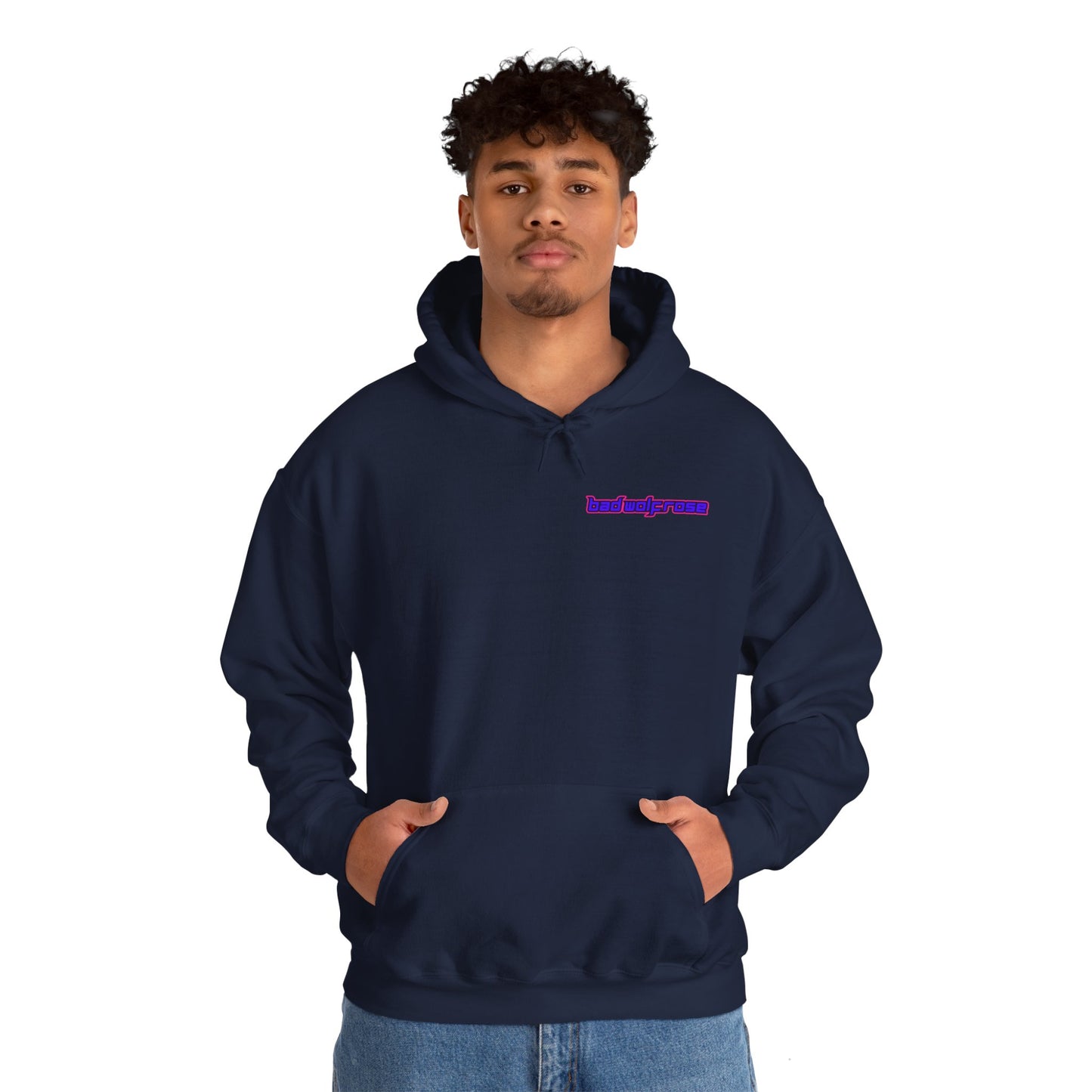 BadWolfRose Back Print Unisex Hoodie