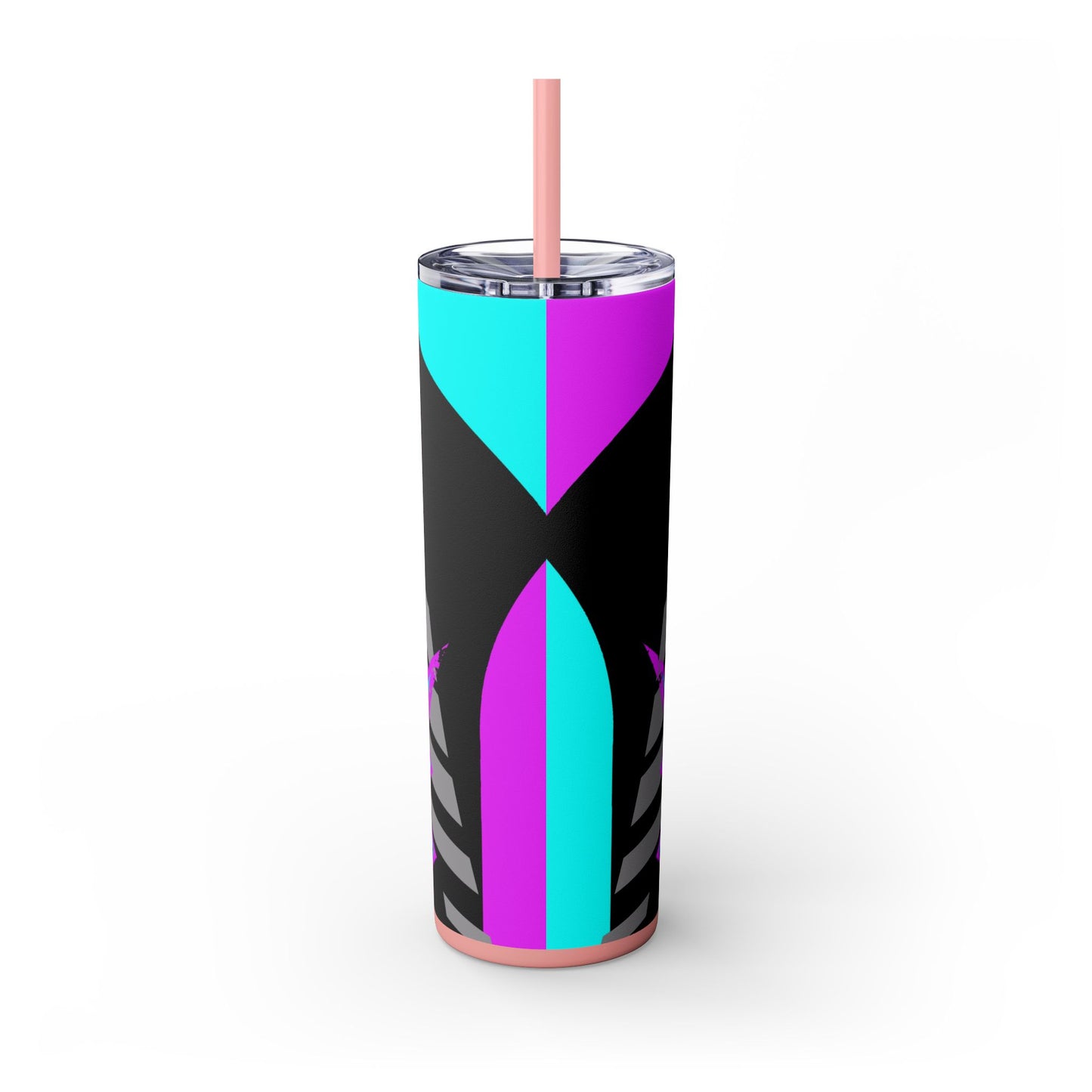 Kraven Quills Skinny Tumbler with Straw, 20oz