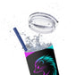 Kraven Quills Skinny Tumbler with Straw, 20oz