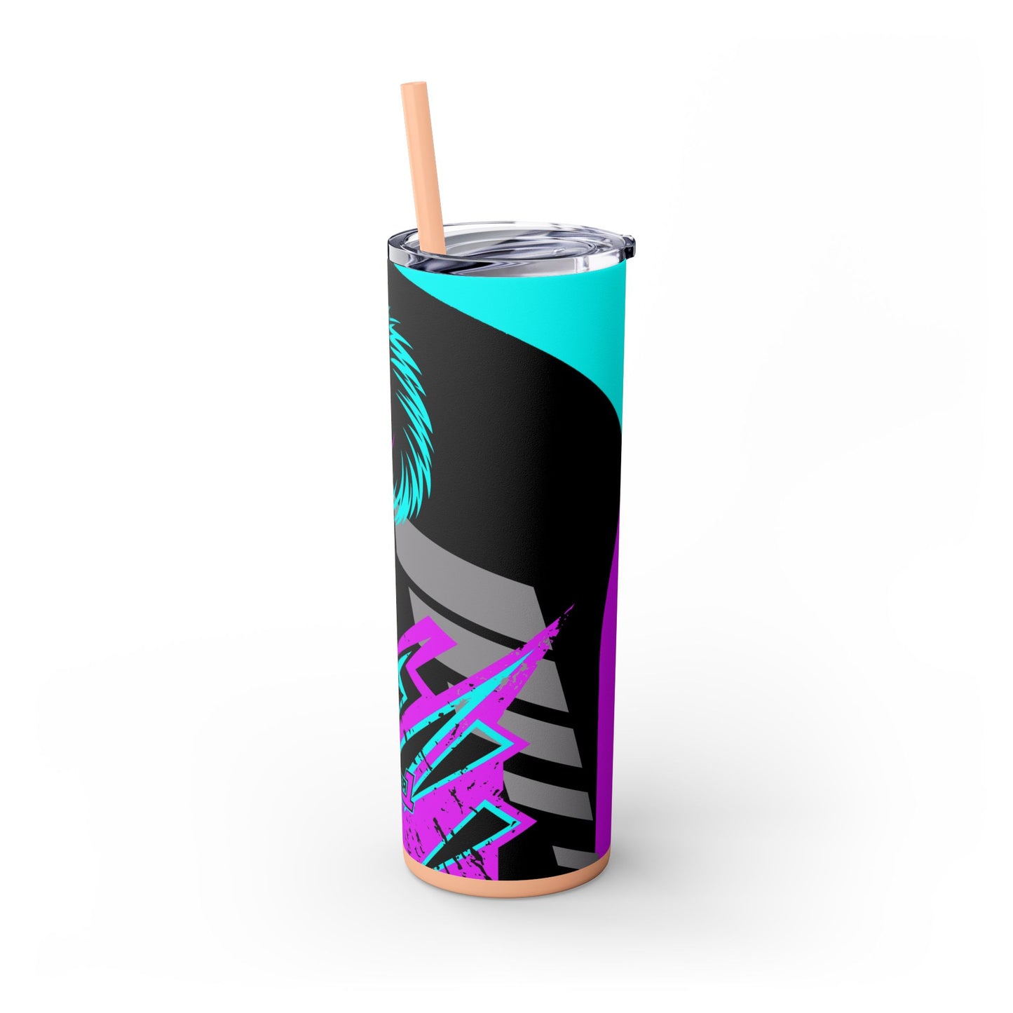 Kraven Quills Skinny Tumbler with Straw, 20oz