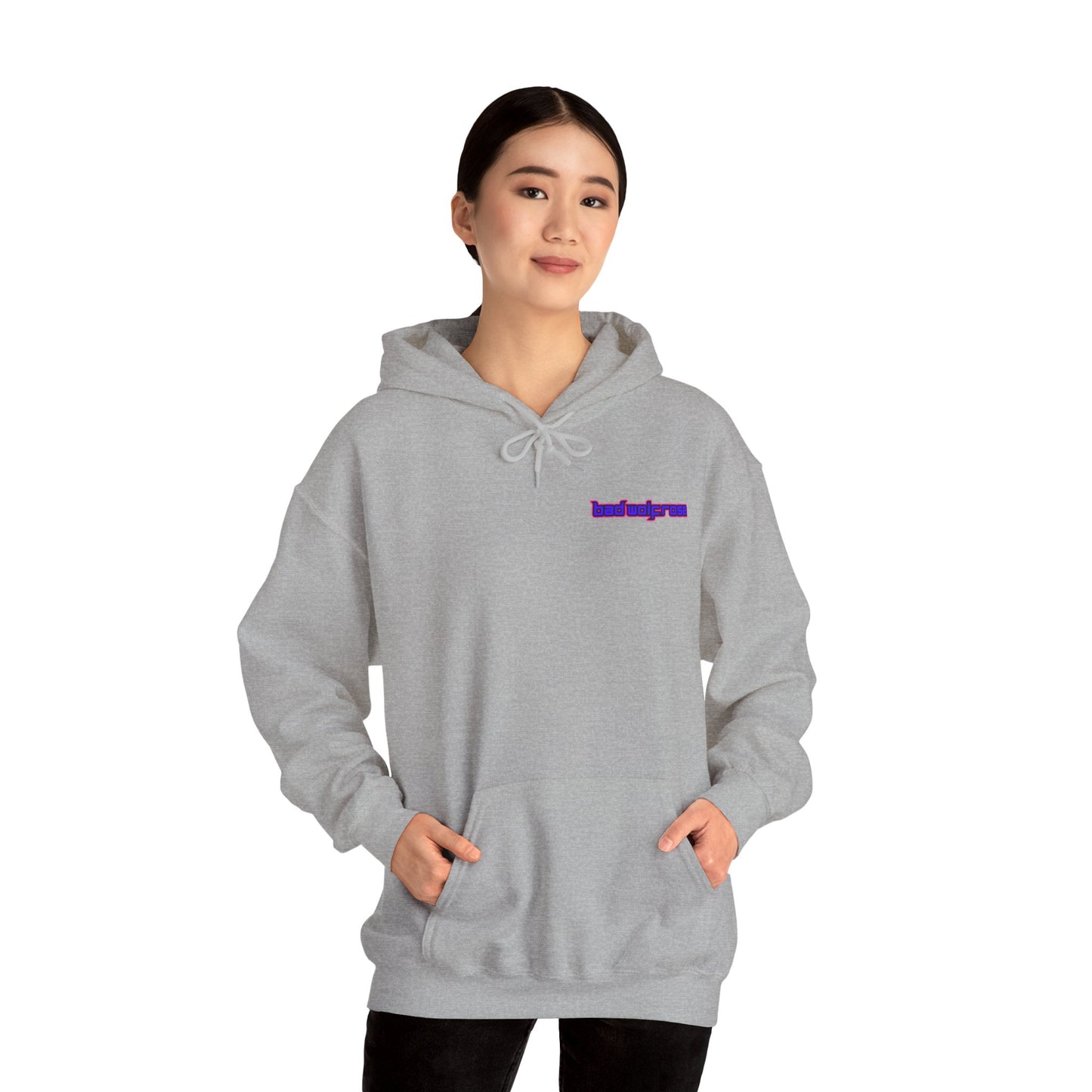 BadWolfRose Back Print Unisex Hoodie