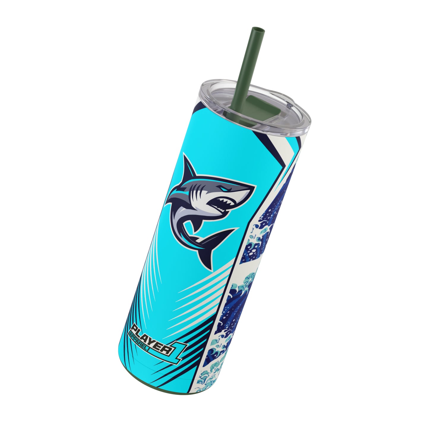 Casual Shark Skinny Matte Tumbler, 20oz