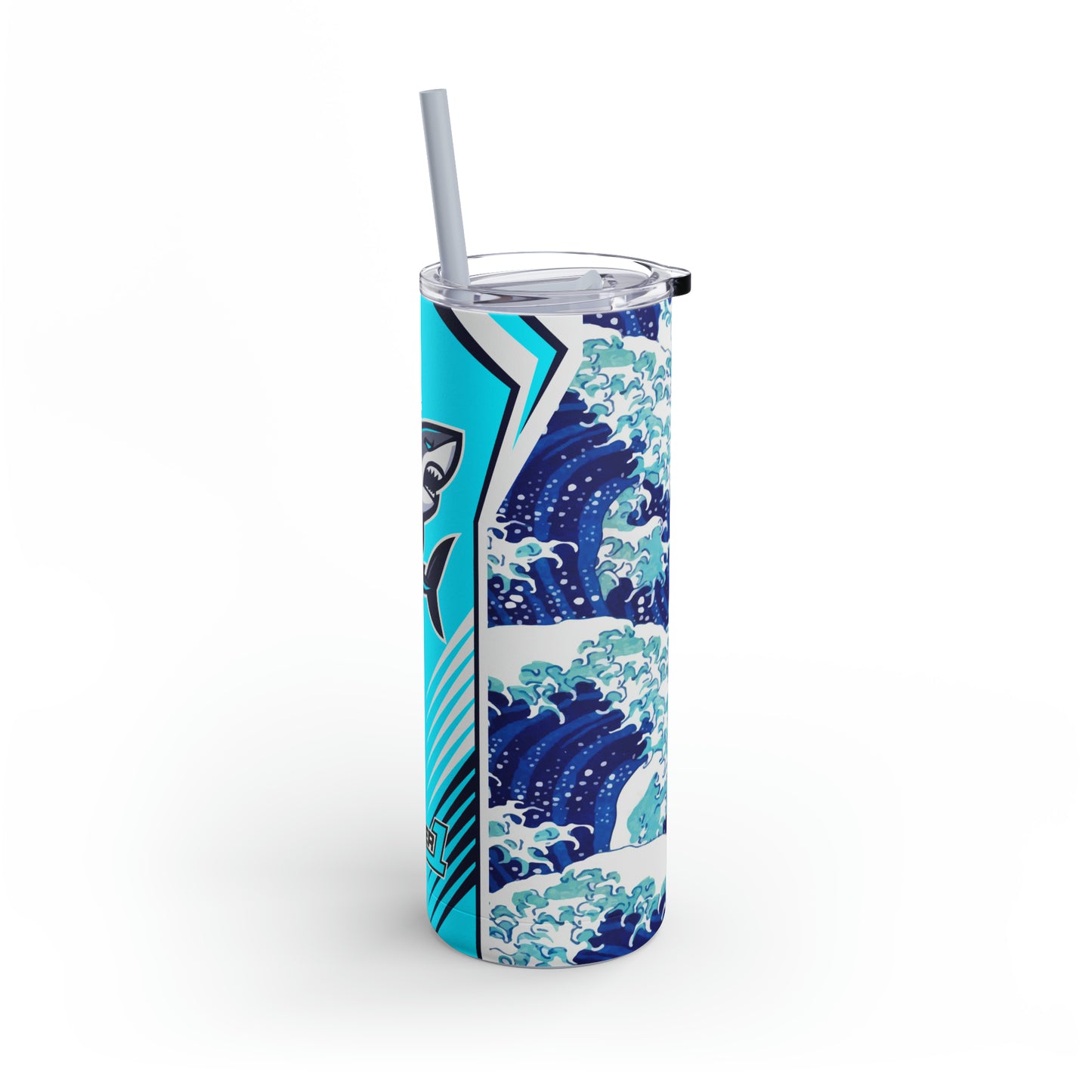 Casual Shark Skinny Matte Tumbler, 20oz