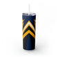 ILikeCheese3434 Skinny Tumbler with Straw, 20oz
