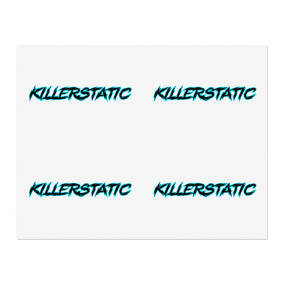 KillerStatic Text Logo Sticker Sheets