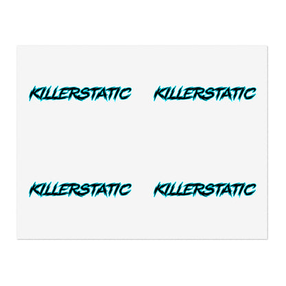 KillerStatic Text Logo Sticker Sheets