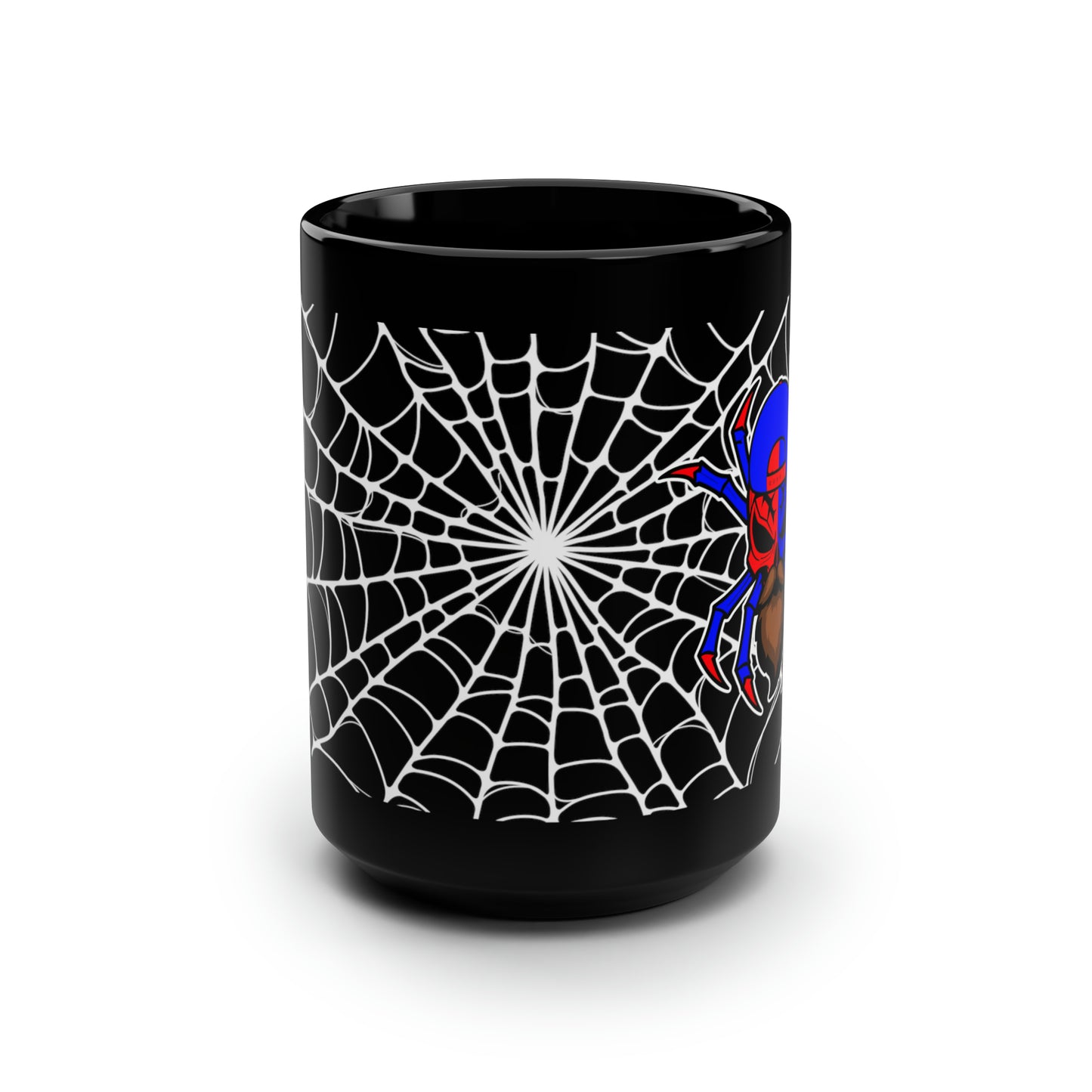 Spiderman8888 Black Mug, 15oz