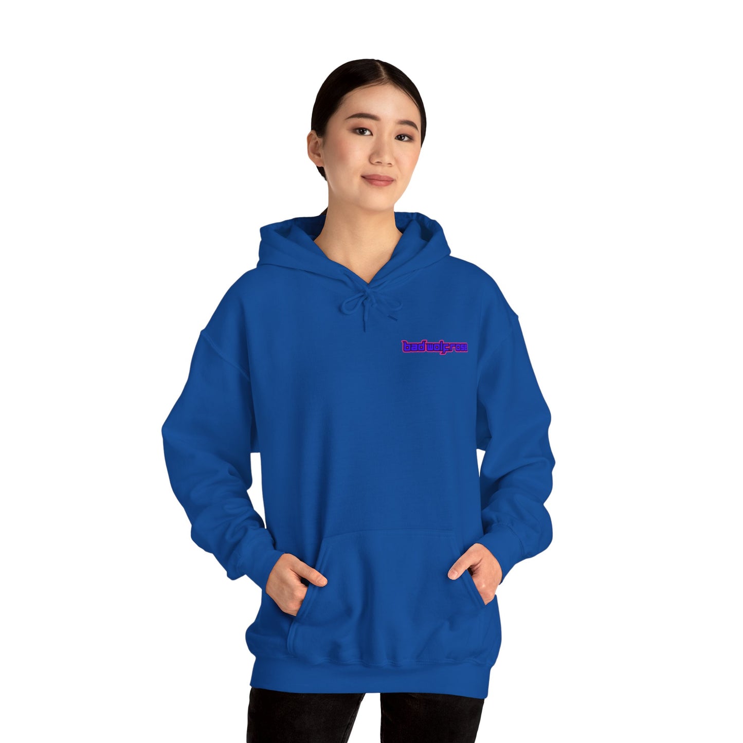 BadWolfRose Back Print Unisex Hoodie