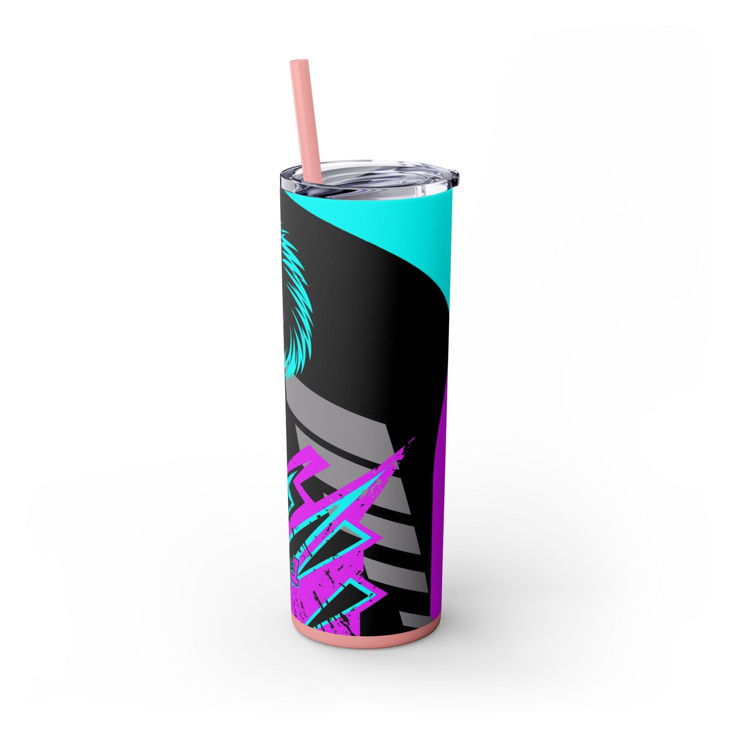 Kraven Quills Skinny Tumbler with Straw, 20oz
