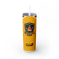 ILikeCheese3434 Skinny Tumbler with Straw, 20oz