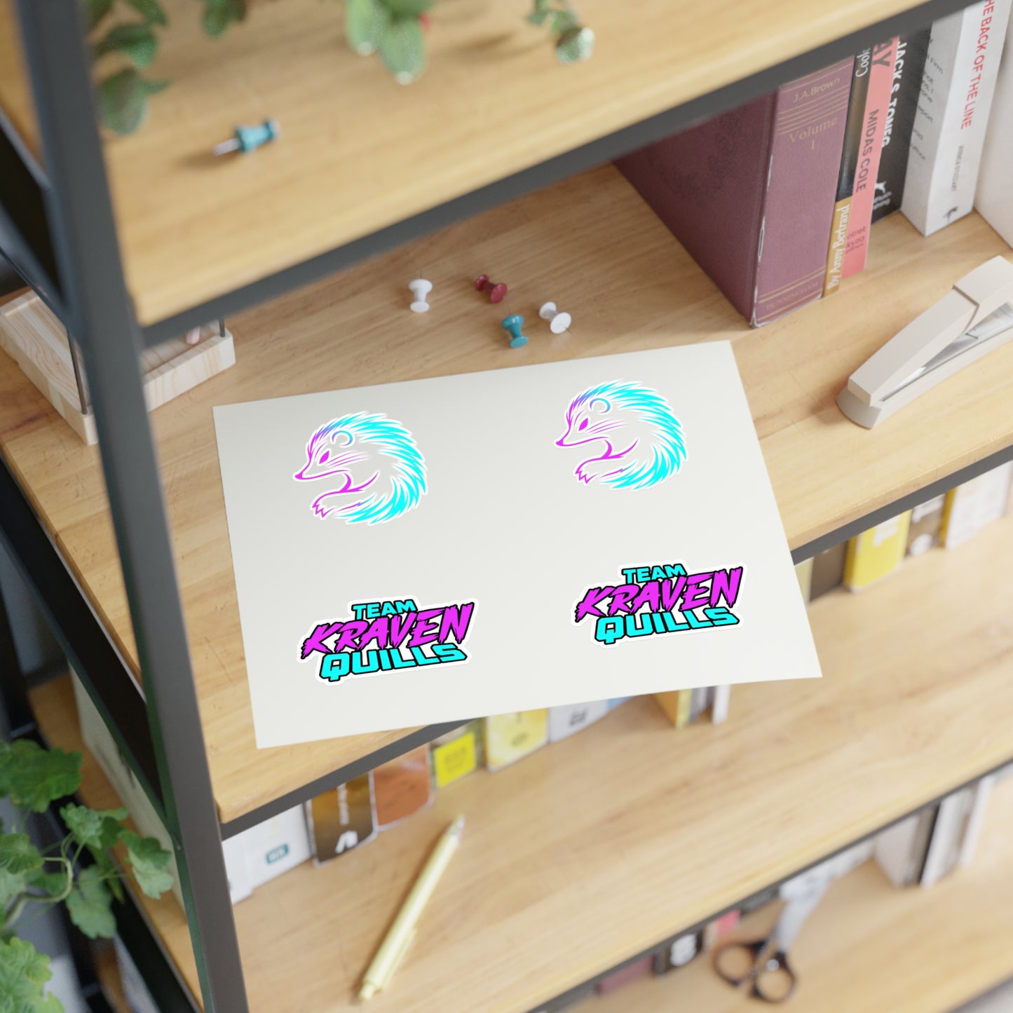 Team Kraven Quills Sticker Sheets