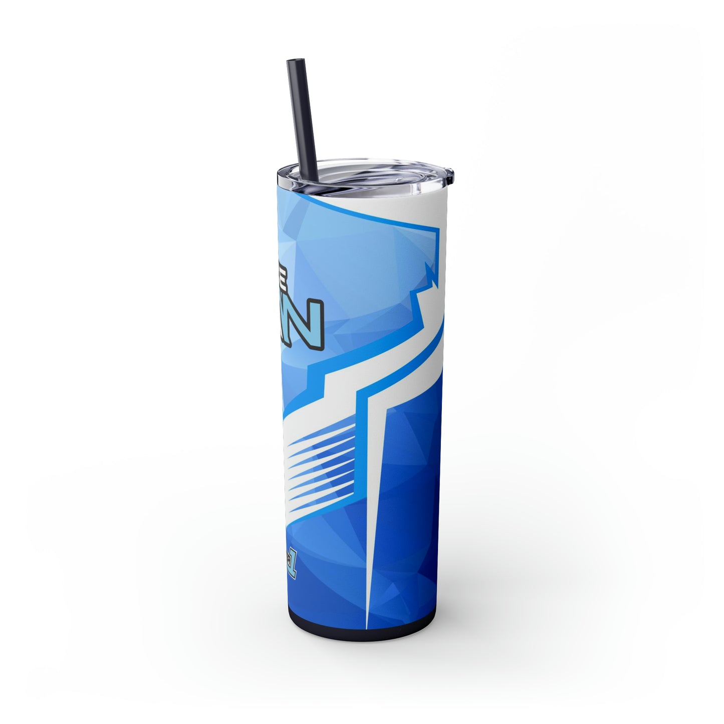 IceMan Skinny Tumbler with Straw, 20oz