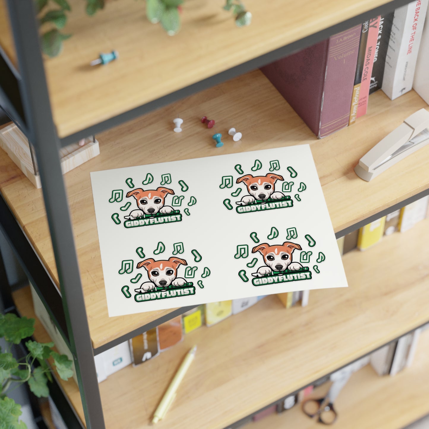 GiddyFlutist Notes Sticker Sheets