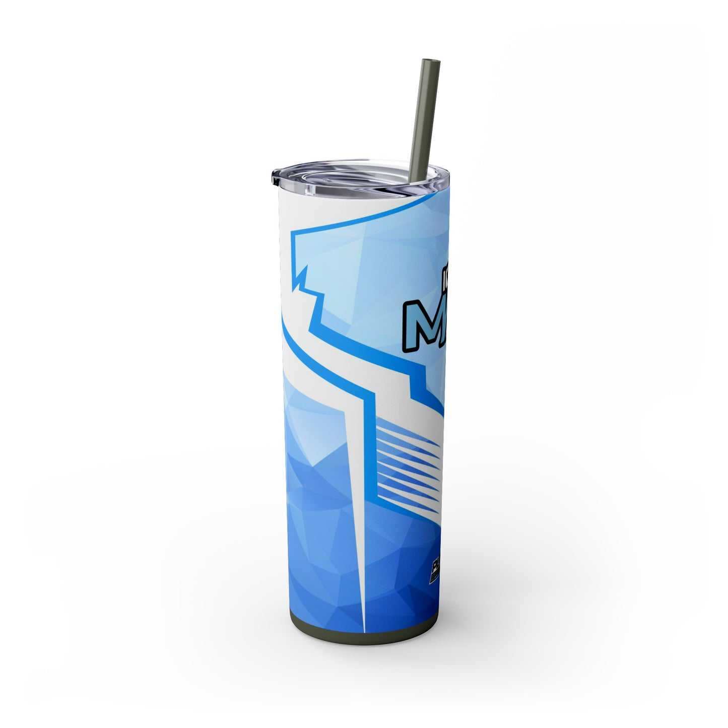 IceMan Skinny Tumbler with Straw, 20oz