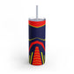Superman85 Skinny Matte Tumbler, 20oz