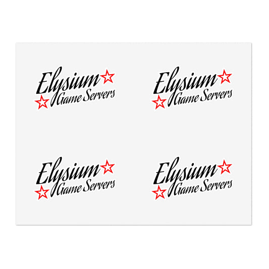 Elysium Game Servers Sticker Sheets