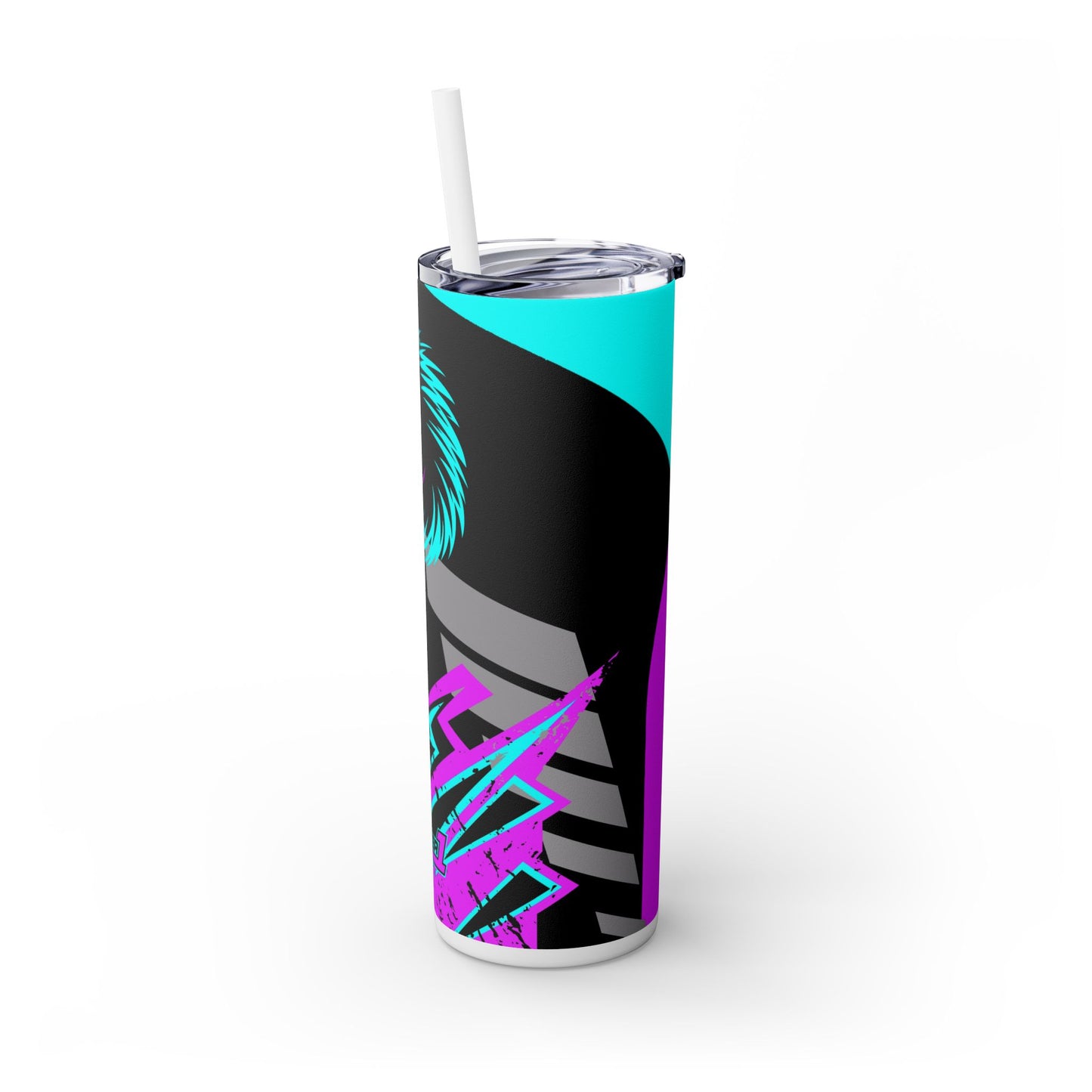 Kraven Quills Skinny Tumbler with Straw, 20oz