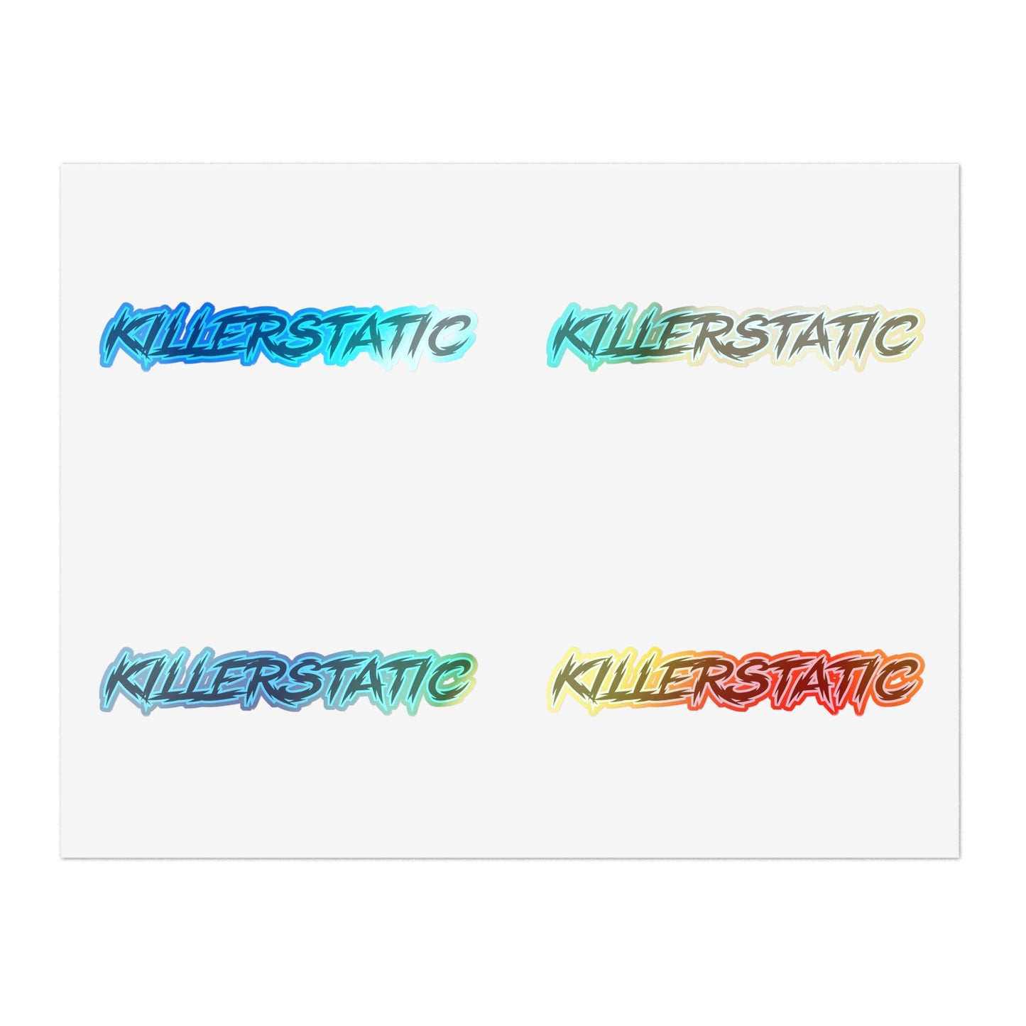 KillerStatic Text Logo Sticker Sheets