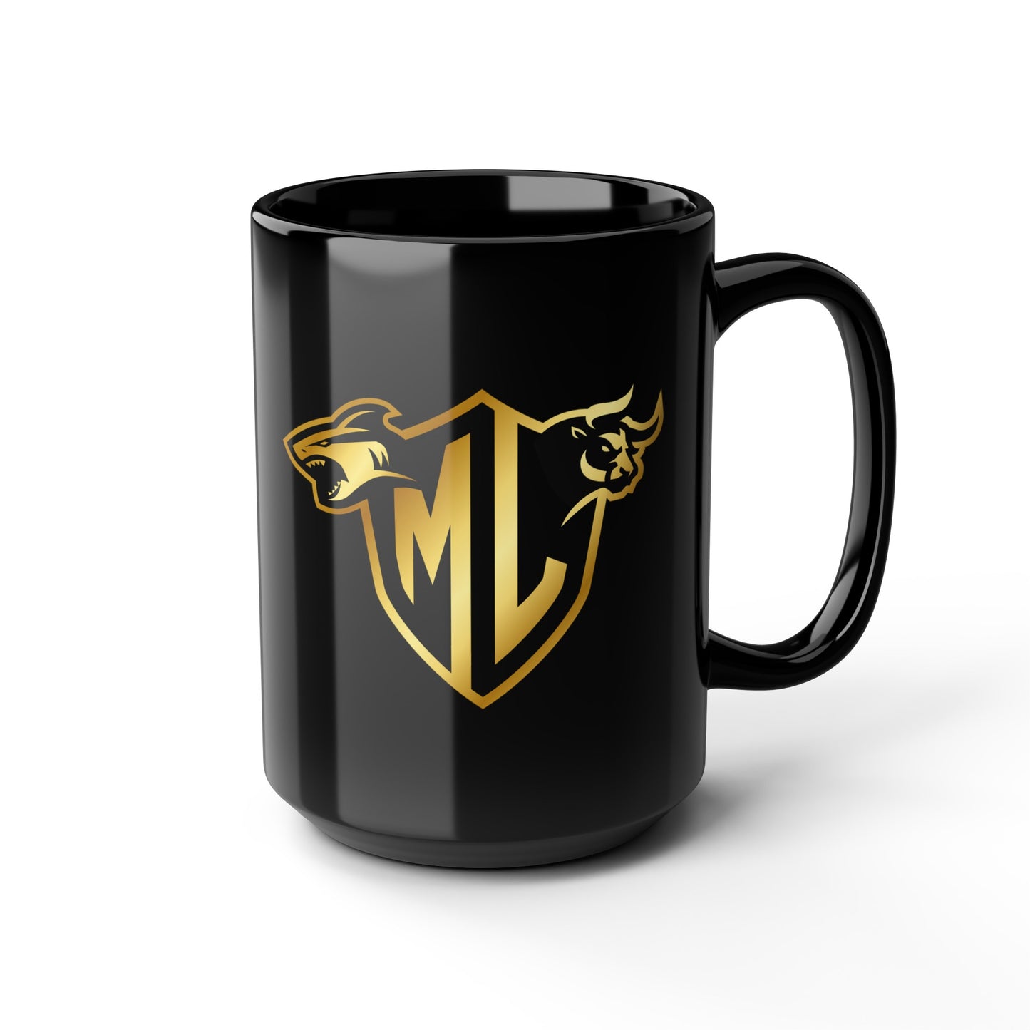 Mythical Legends Black Mug, 15oz