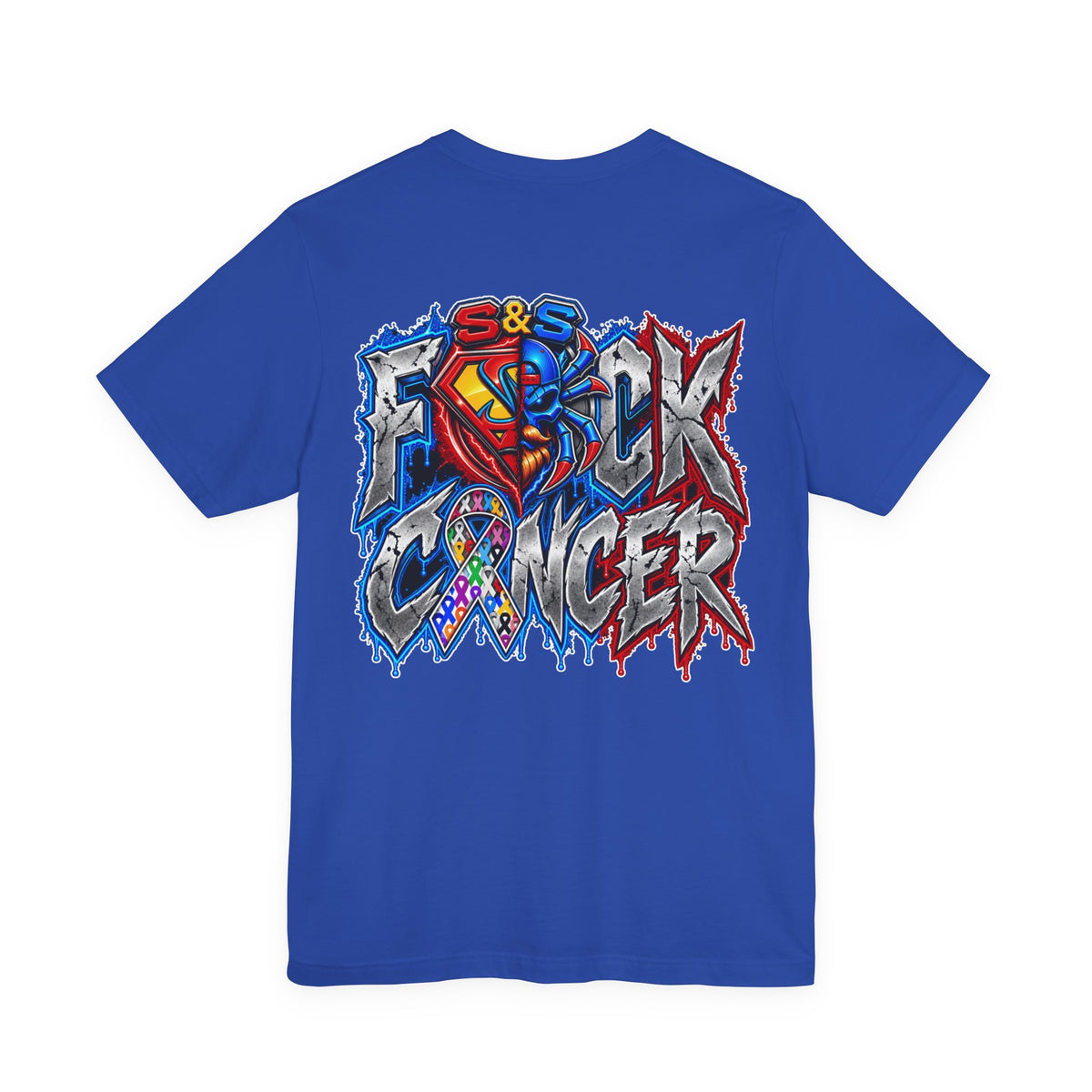 F*ck Cancer Spiderman 8888 & Superman85 Collab Unisex T-shirt